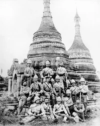 Das 2. Devonshire bei Wuntho, 1891